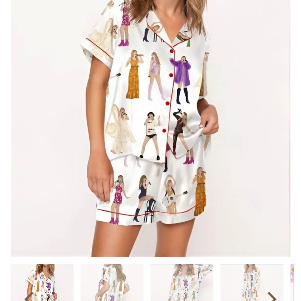 Stylish Women's Character Print Pajama Set